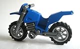 Lego Blue Motorcycle Dirtbike Vehicle for Minifigures (loose)