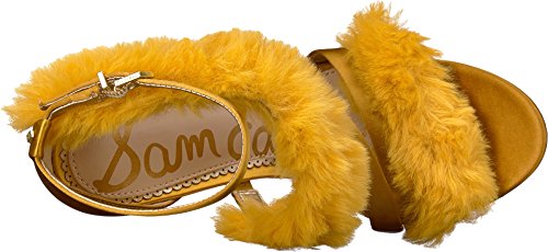 adelle faux fur heeled sandal