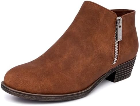 Nautica Women's Ankle Boot Dress Bootie With Side Zipper-Alara