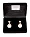 Simulated Pearl Drop Earrings Gold Plated Crystal and Pearl Drop Earrings