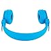 SODEE Folding Stereo Wired Headphones For Kids,Girls Headphones,Boys Headphone,In-line Microphone Remote Control Over ear Headphone with Soft Earpads for Cellphones PC Gaming Devices(Blue)