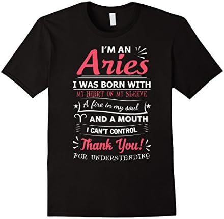 Men's I Am An Aries Funny T Shirt XL Black