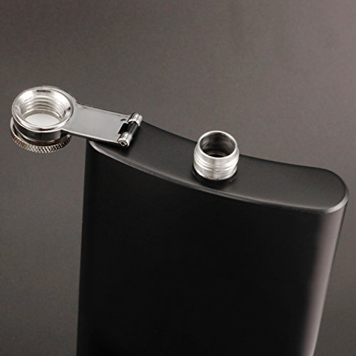 GENNISSY 12oz Whiskey Flasks for Liquor for Men Flask Gift Sets for Groomsmen, 304 18/8