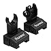 SOUFORCE Flip Up BUIS Picatinny Rail Mounted Backup Iron Sights for Rifle Includes Front Sight Adjustment Tool for Picatinny Rail and Weaver Rail