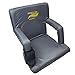 Memory Foam Stadium Bleacher Seat with Back & Armrest | Extra Wide Feature Adds 6” More Seating | Adjustable 6-Positions w/Water Resistant Material, Backpack Traps