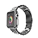 Apple Watch Band, Creazy Stainless Steel Strap Watch Band+Adapter+Case Cover for Apple Watch 42mm (Black)