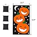 Lulu Home Pumpkin Bean Bag Toss Games, Halloween Party Games for Kids and Decorations with 3 Bean Bags