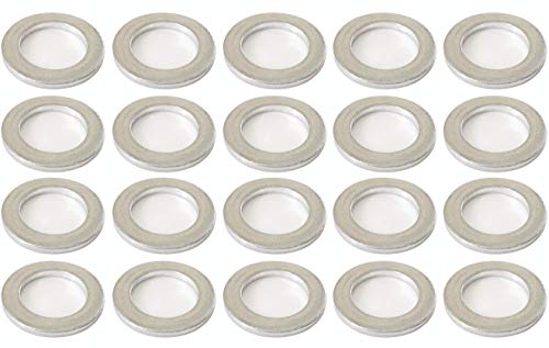Prime Ave Aluminum Oil Drain Plug Washer Gaskets 14mm For Acura & Honda Part# 94109-140-00 (Pack of 20) - Thumbnail 4