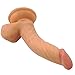 Nasstoys Realskin All American Whopper 6.5 Inch Flexible Ballsy Dong, Flesh