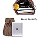 ZOORON Drawstring Canvas Backpack Vintage Rucksack Daypack (Black)