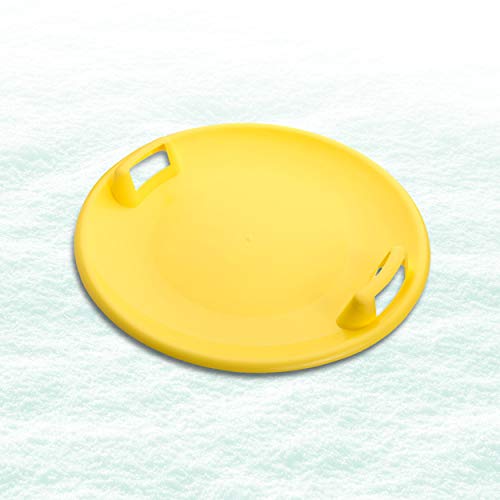 Harvil 24-Inch Saucer Snow Sled for Kids and Adults - Superstar, Yellow