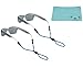 Koala Lifestyle Chums Kids Rope Child Eyewear Retainer Children's Glasses Strap | Adjustable Eyeglass and Sunglass Holder for Boys and Girls | 2pk Bundle + Cloth, Blue