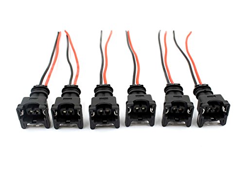 GooDeal 6pcs Fuel Injector Connectors Wiring Harness Fit for NISSAN 300ZX 1990-94TT 1990-2NA - Thumbnail 6
