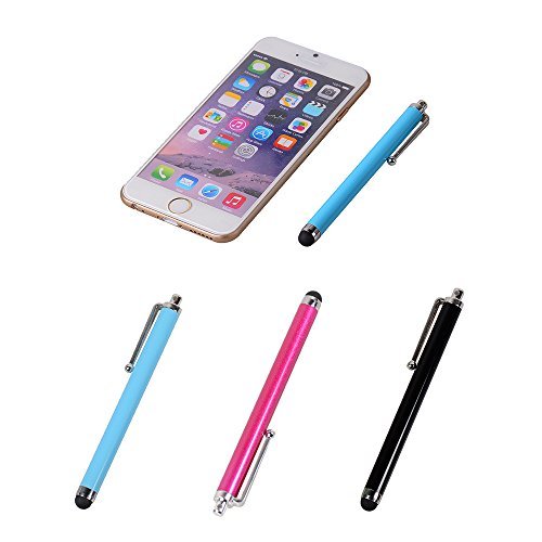 BlastCase Stylus Universal Touch Screen Pen for iPad 2, iPod, iPhone 4/4s/3GS/5/5s/6, Pack of 3 - Non-Retail Packaging - Multi