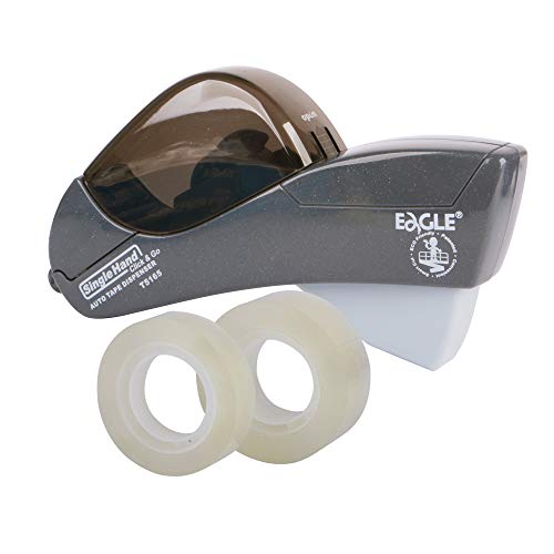 Eagle Automatic Tape Dispenser with ½Inch and ¾Inch Tape, Gray