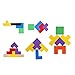 Zoostliss Early Education Colorful Wooden Tangram Brain Tetris Block Intelligence Puzzle for Preschool Children Playing