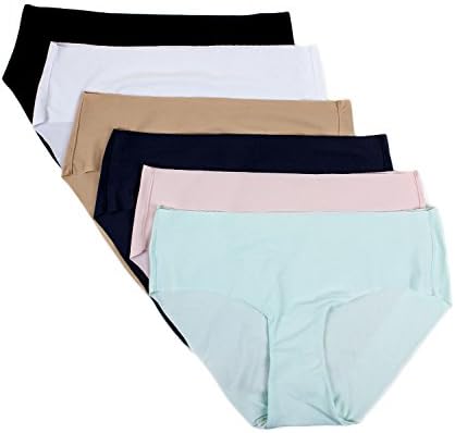 B2BODY 6 Pack Women's Regular Size Aqua X Performance Tanga Panties (S)