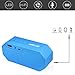 Ecandy Portable Wireless Bluetooth Speaker with Led, Built-in Microphone and Rechargeable battery for iPhone 6 Plus, iPad, Samsung Galaxy S5 S4, other Smartphones Tablets, Laptops, MP3 Players and other Bluetooth Enable Devices-Blue
