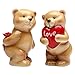 Valentines Day Heart Love Bear Salt and Pepper Shakers Set