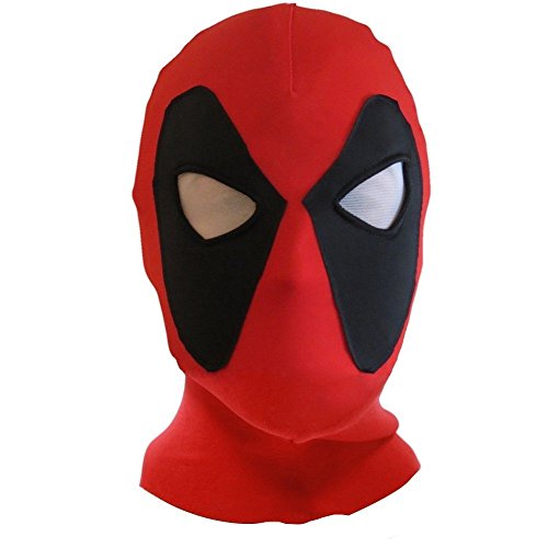 Deadpool Cosplay Adult Halloween Costume Lycra Spandex Mask Red/Black