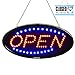 LED Open Sign, AGPtek 19x10inch LED Business Open Sign Advertisement Board Electric Display Sign, Two Modes Flashing & Steady Light, for Business, Walls, Window, Shop, bar, Hotel,with Open/Close Sign primary