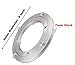 QBOSO 4-Inch Aluminum Lazy Susan Ring with Ball Bearing Lazy Susan Turntable Hardware for Round Dining Table(80-120 Lb Load Capacity)