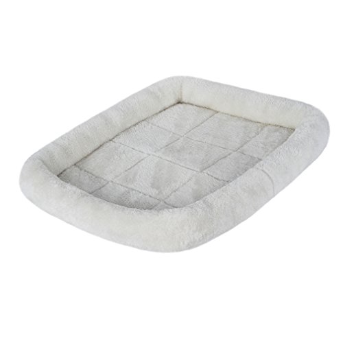 QIAOQI Dog Bed Pet Crates Padded Bolster,Soft Dogs & Cats Kennel and