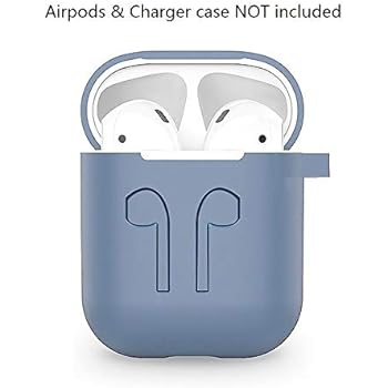 amasing AirPods Case Airpods Accessories Protective Silicone Cover Skin Compatible for Airpod Charging Case Navy Blue Only