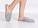 Pembrook Ladies Slippers with Memory Foam - Gray - L/XL (9-10.5) - Fuzzy Soft Coral Fleece with non skid sole - Great Plush Slip On House Slippers for adults, women, girls