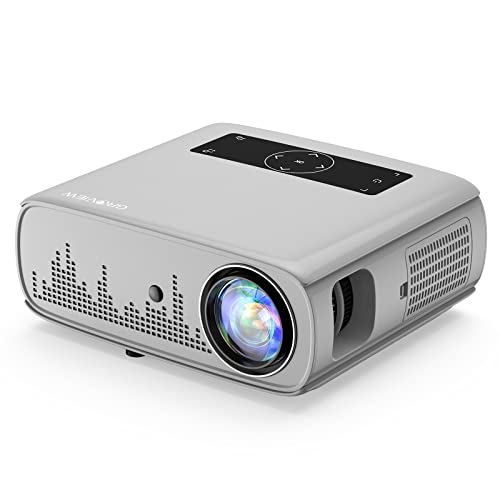 GROVIEW Projector, 15000lux 490ANSI Native 1080P WiFi Bluetooth