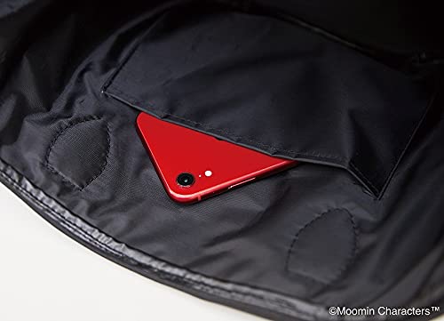 MOOMIN たっぷり入る! 巾着つきBIGかごバッグ BOOK BLACK ver.：6/29発売【ムック本付録】ムーミン 巾着つきBIGかごバッグ（BLACK ver.）内ポケット付き