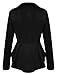 Meaneor Women's Crop Frill Shift Slim Fit Wear to Work Peplum Blazer Jacket Coat