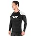 Elite Sports New Item Full Long Sleeve Compression, Mma, Bjj, No Gi, Cross Training Rash Guard, Small, White