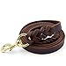 FAIRWIN Leather Dog Leash 6 Ft(5.6ft) - Braided Heavy Duty Training Leash for Large Medium Small Dogs Running and Walking (L:Width:3/4