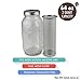 Zell Cold Brew Coffee Maker, Iced Coffee & Tea Maker Infuser for Mason Jars | Durable Fine Mesh Stainless Steel Coffee Maker Filter (Stainless Steel - Straight, Fits 64 oz Wide Mouth Mason Jars)