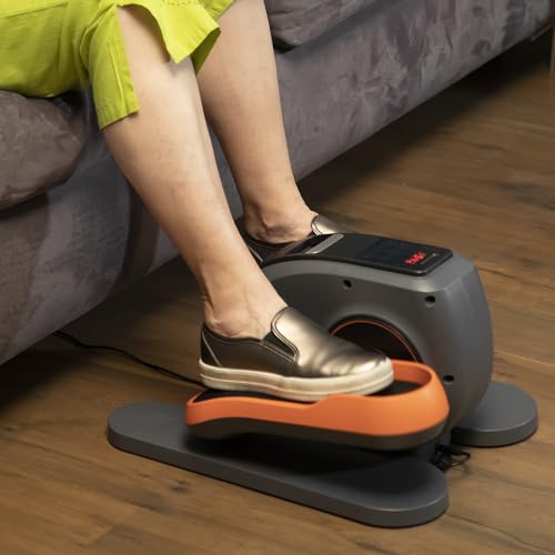 POWER LEGS Eliptic Trainer + Regalo Compresa Cervical Térmica | Elíptica motorizada compacta con 3 programas de Entrenamiento pre-programado | Recupera Movilidad y Alivia cansancio Muscular