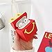 Lupct Smile M Compatible with Airpods 1/2 Case Soft Silicone, Cute Cartoon 3D Food Air pods Design Cover, Cool Fun Kawaii Fashion Funny Cases for Kids Girls Teens Character Skin Keychain Kits Airpod