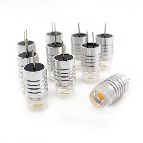 Dailyart 10*G4 Type 1.5W LED Light Bulb. AC/DC12V . Replace 10Watt Halogen Bulb. Warm White(2800-3200K)--ã€One High-Quality 2W Warm White Bulb for Free!ã€‘