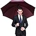 G4Free 62 Inch Automatic Open Golf Umbrella Sun Protection Windproof Oversize Large Waterproof Stick Umbrellas(Wine red)