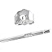 EVER FAITH 925 Sterling Silver Pave Cubic Zirconia Fashion Initial Alphabet Letter L Stud Earrings Clear