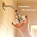 Filtered Shower Head - All Metal With Shower Filters - Fixed Showerhead with Filter - Filter for Hard Water - Remove 90% Chlorine And Dissolved Solids - Improves Skin And Hair