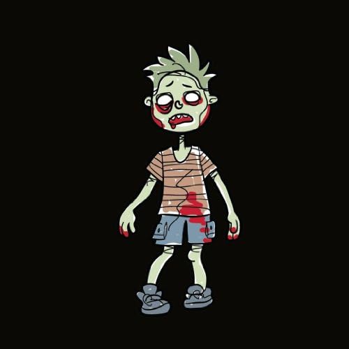 Family Car Stickers 4.4 inches tall Vinyl Auto Decal, Zombie Toddler Boy / Boy Kid (Made in the USA)