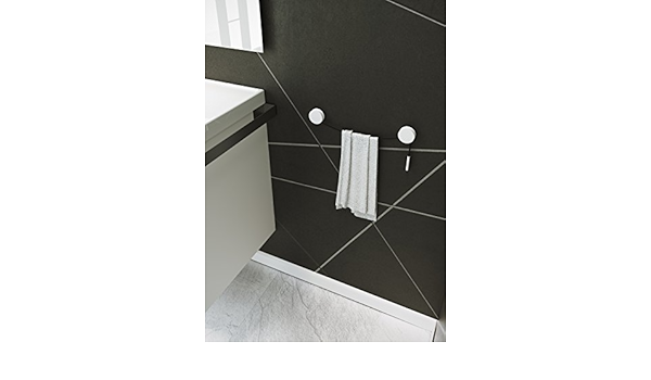 Bath+ by cosmic DIABOLO TOALLERO BLANCO MATE-NEGRO (5XX1,7 CM)