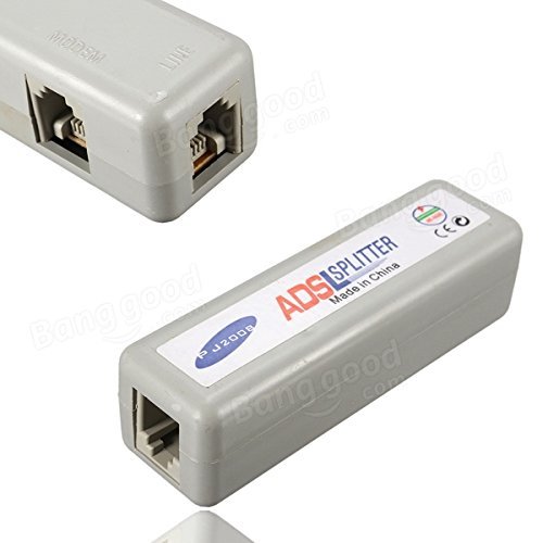 Pink Lizard RJ11 ADSL Fax Modem Broadband Phone Network Jack Cable Line Filter Splitter