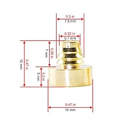 RTRHINOTUNING 100PCS Gold Wheel Rim Lip Rivets Nuts