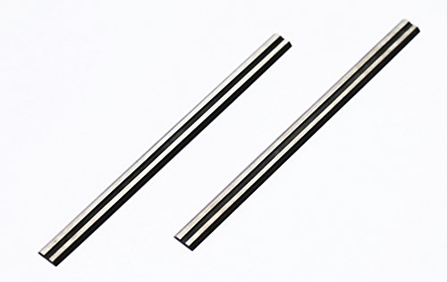 YUFUTOL 2pcs Wood Razor Tungsten Carbide Planer Blade Knives 3-1/4 inch Double-Edged Reversible Replacement Blade For Bosch, B&D, Craftsman, DeWalt, Hitachi, Ryobi, and most Portable Hand-Held Planer