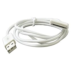 EVERMAKET 3 Feet Replacement White USB Charger Data