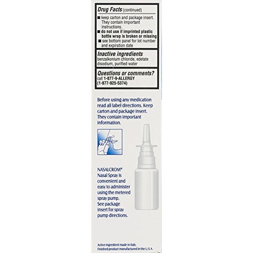 NASALCROM NASAL SPRAY ALLERGY SYMPTOM CONTROLLER | 200 SPRAYS | .88 FL OZ