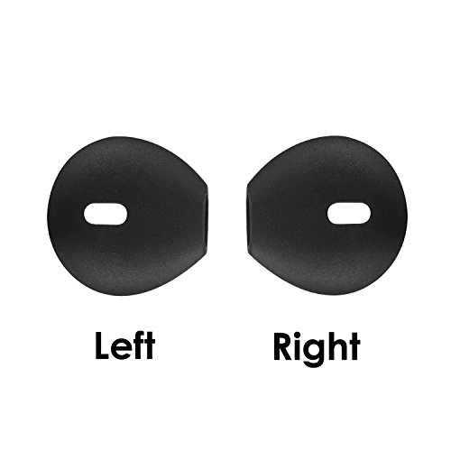 20 Pieces For iPhone Earpods silicone cover Tips Teemade Replacement Ear Gels Buds Anti-slip Silicone Soft Sport Earbud Tips for iPhone X/8/8 plus/7/7 plus/6s/6 plus/5s/5c/5 (Black)