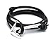 VIRGINSTONE Silver Plating Anchor 2.0 Bracelets on Genuine Colorful Cowhide Leather